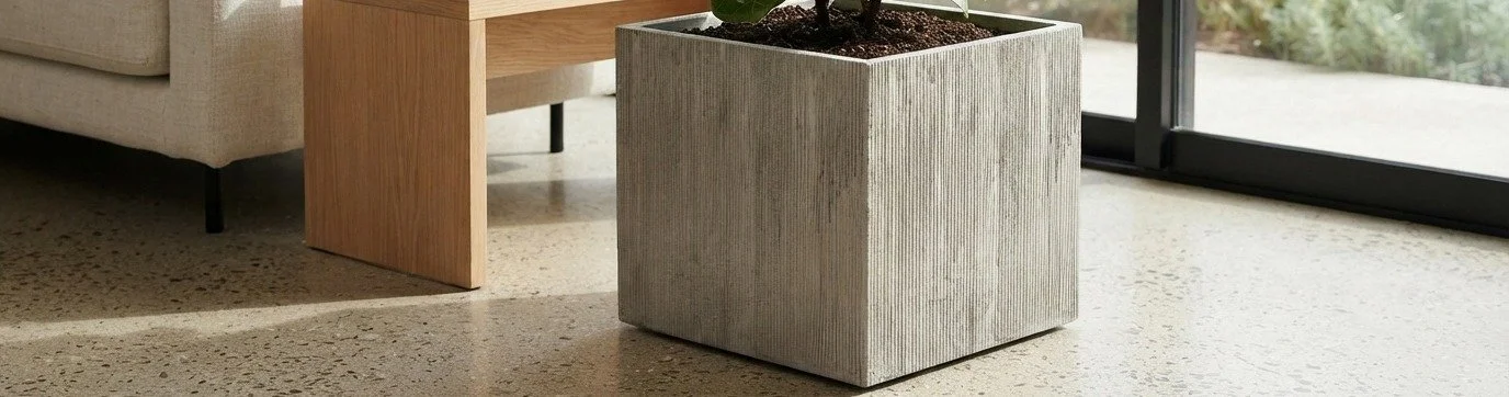 Maceta de fiberclay ATLAS