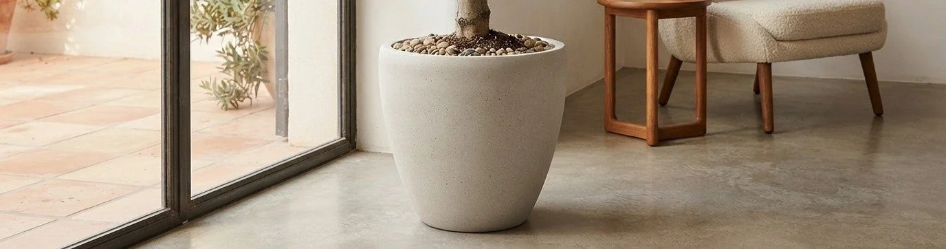 Maceta de fiberclay PERA