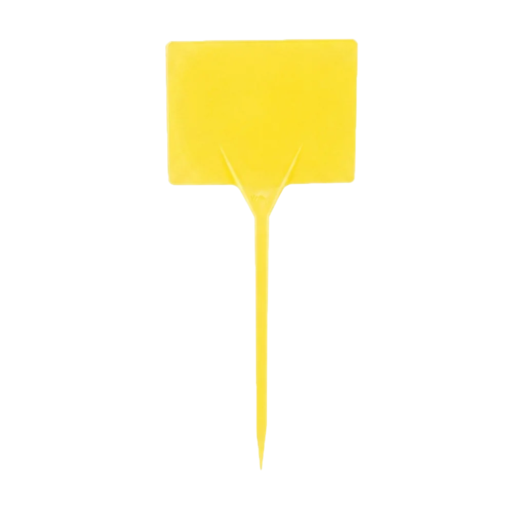 Plastik Bitki Fide Tanıtım Etiketi Sarı