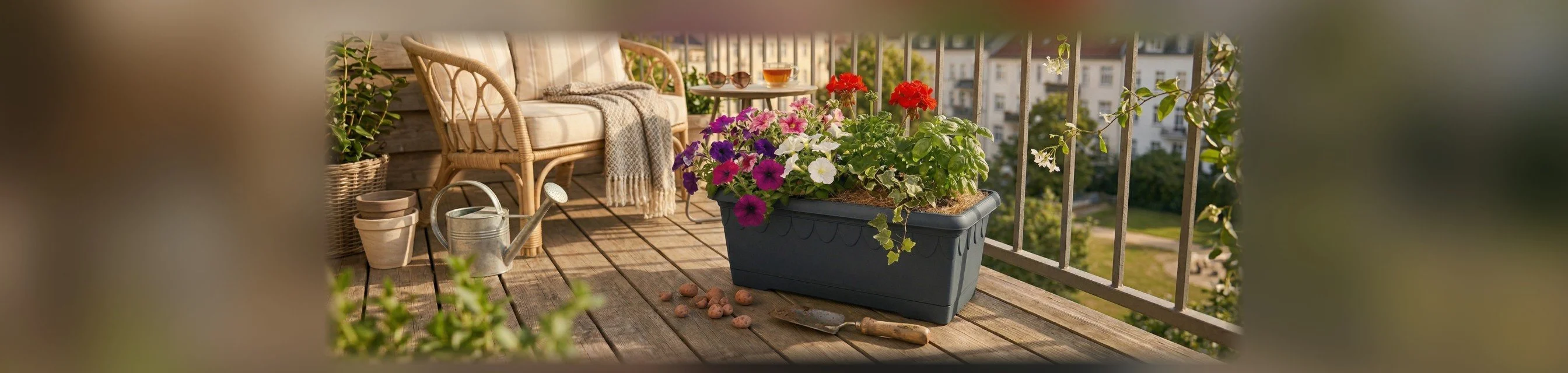 Damla Balkon Saksı