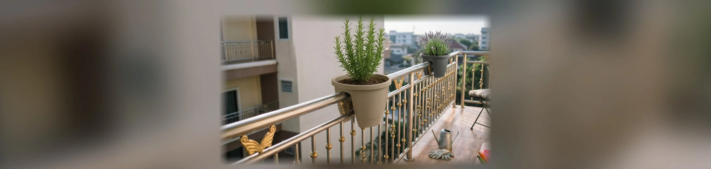 Zümrüt Balkon Saksı