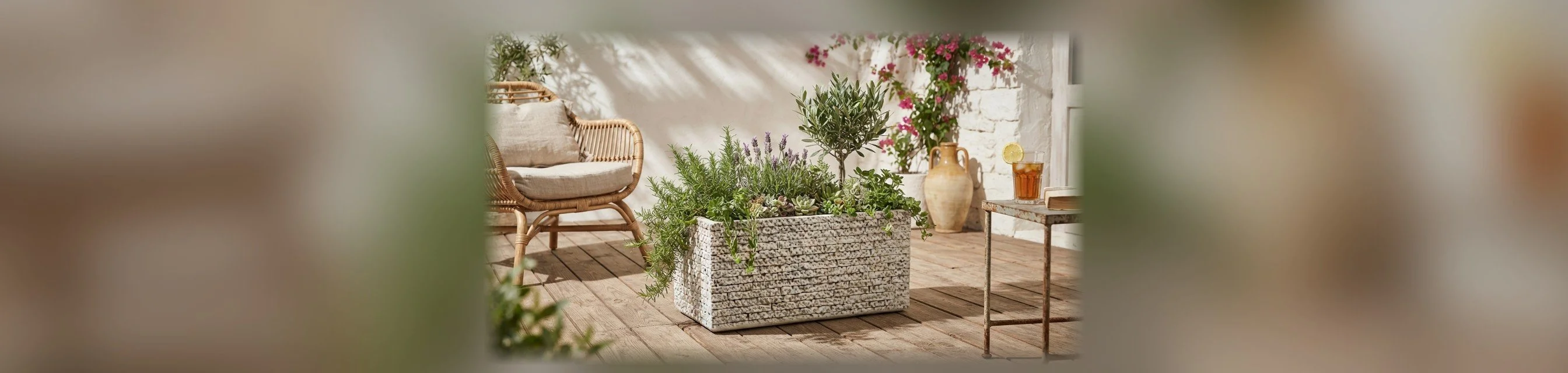 MERKÜR Fiberclay Saksı