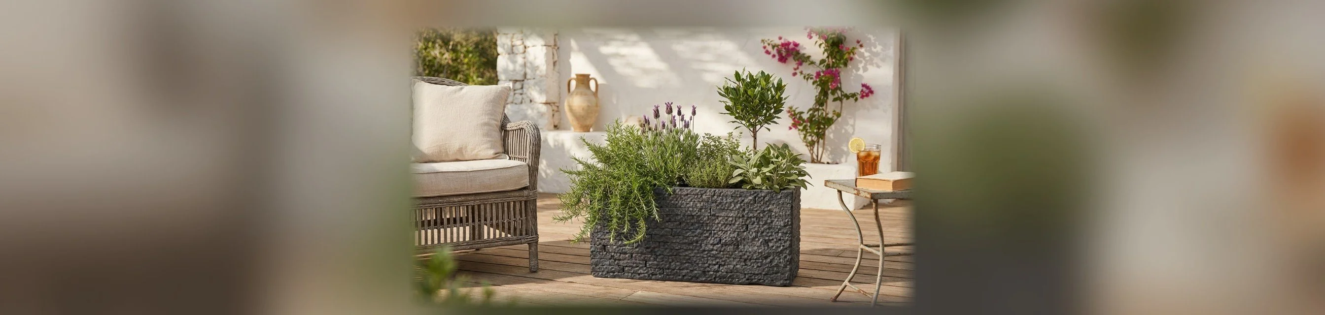 MERKÜR Fiberclay Saksı