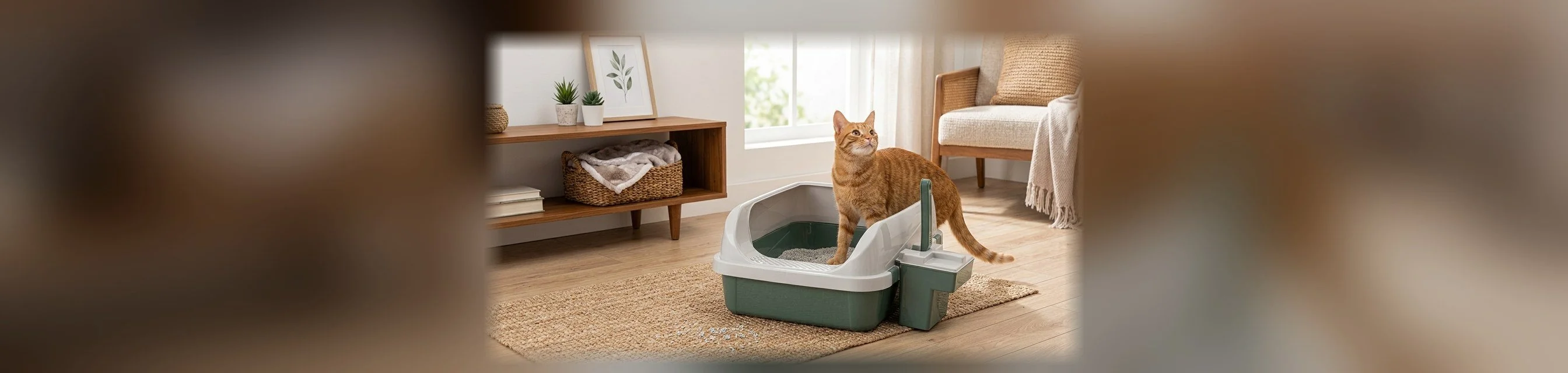 ROOMY AKSESUARLI AÇIK KEDİ TUVALETİ