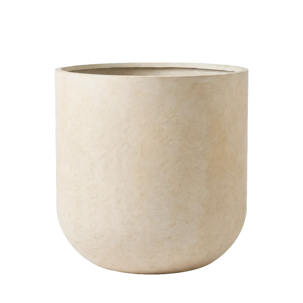 TİTAN Fiberclay Saksı Bej
