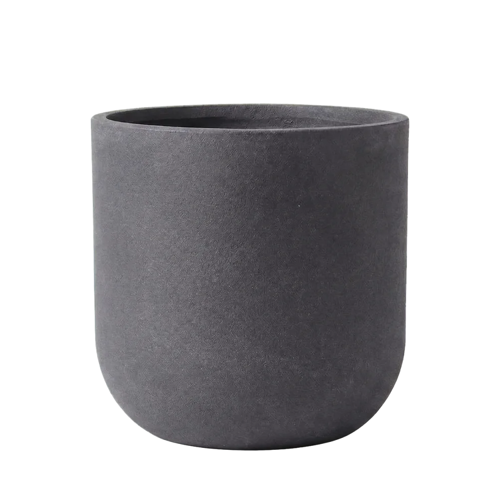 TİTAN Fiberclay Saksı Kurşun-Gri